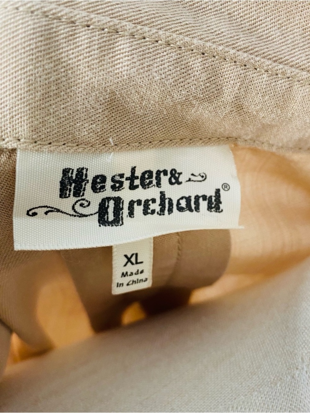 HESTER & ORCHARD Tan Tencel Blouse - Picture 7 of 8